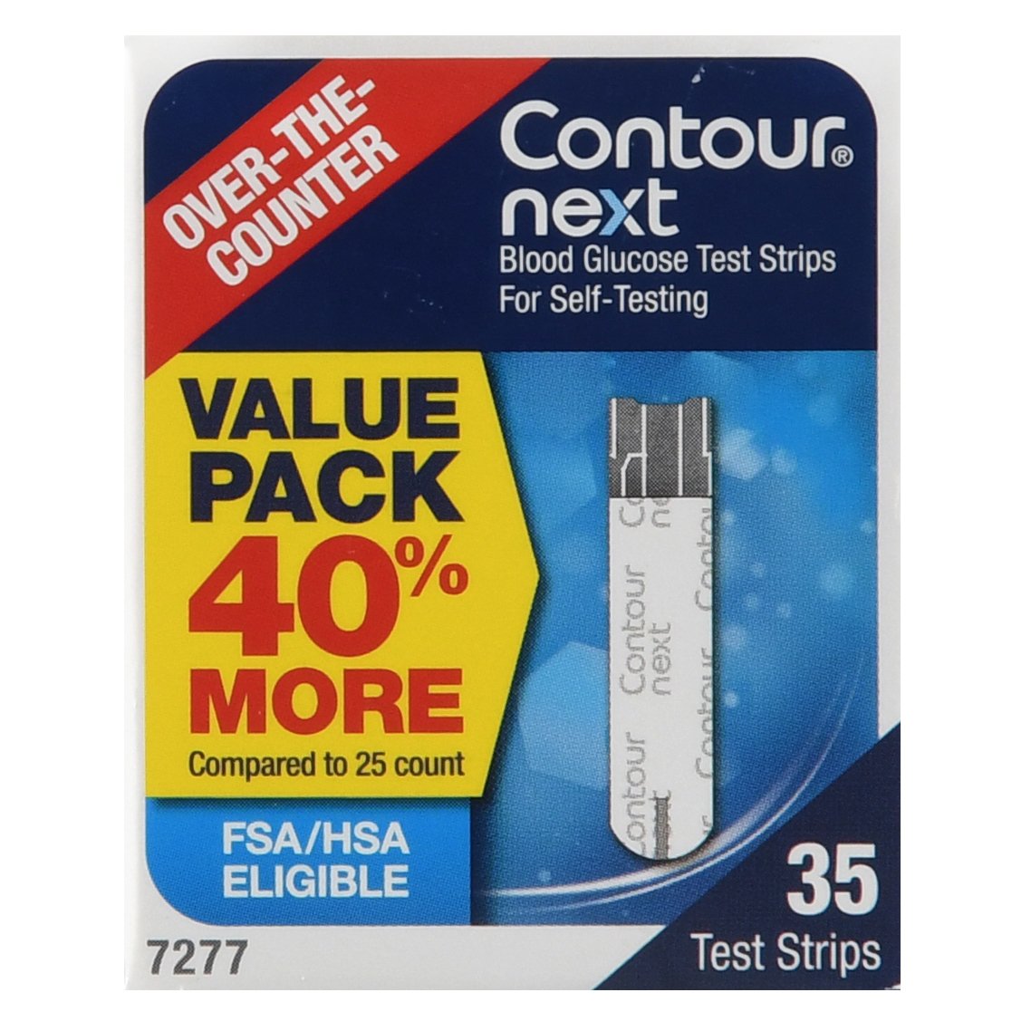 Blood Glucose Test Strips Contour Next 35 Strips per Pack For Bayer Contour® Blood Glucose Meter