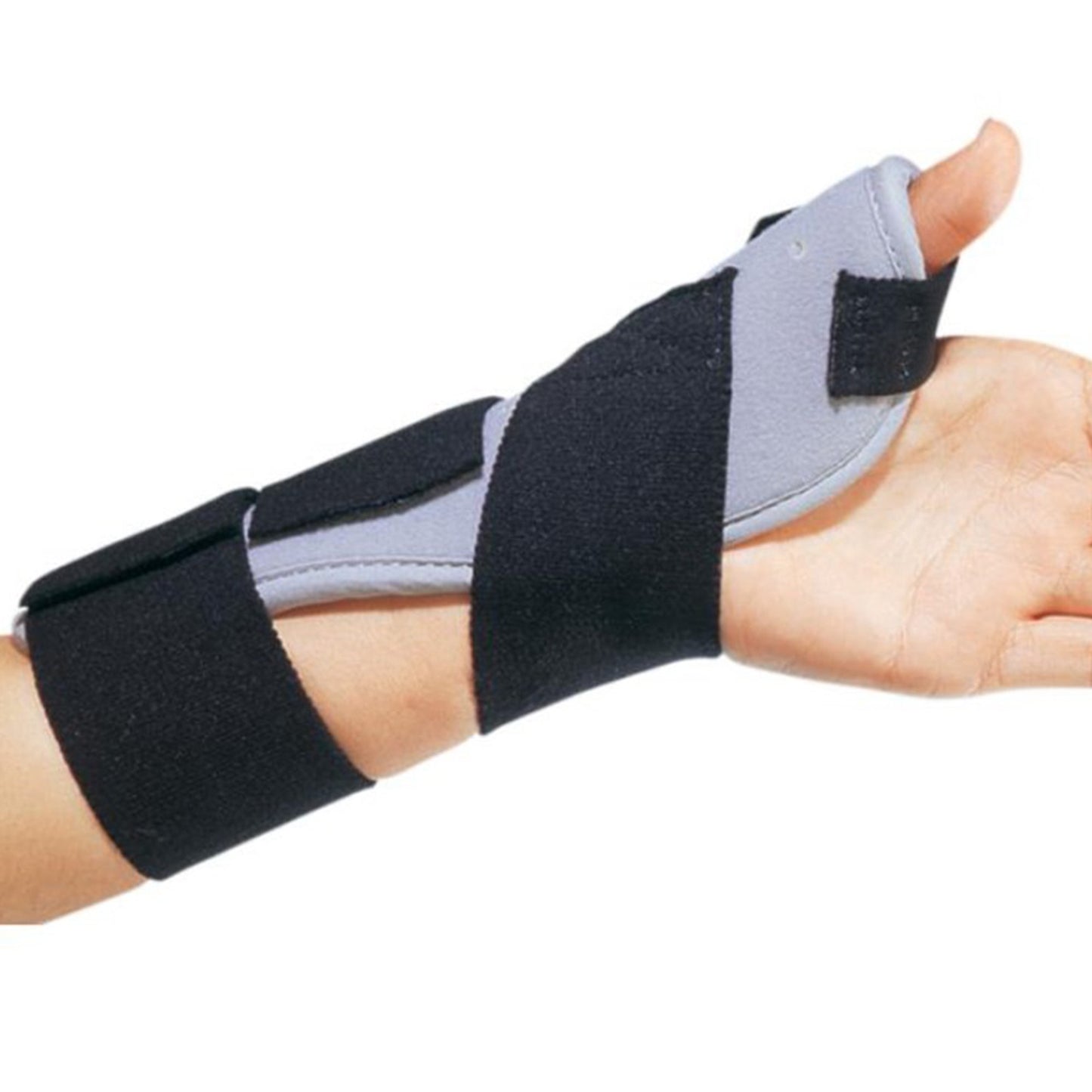 Thumb Splint ThumbSPICA™ One Size Fits Most Elastic Contact Closure Strap Black / Gray