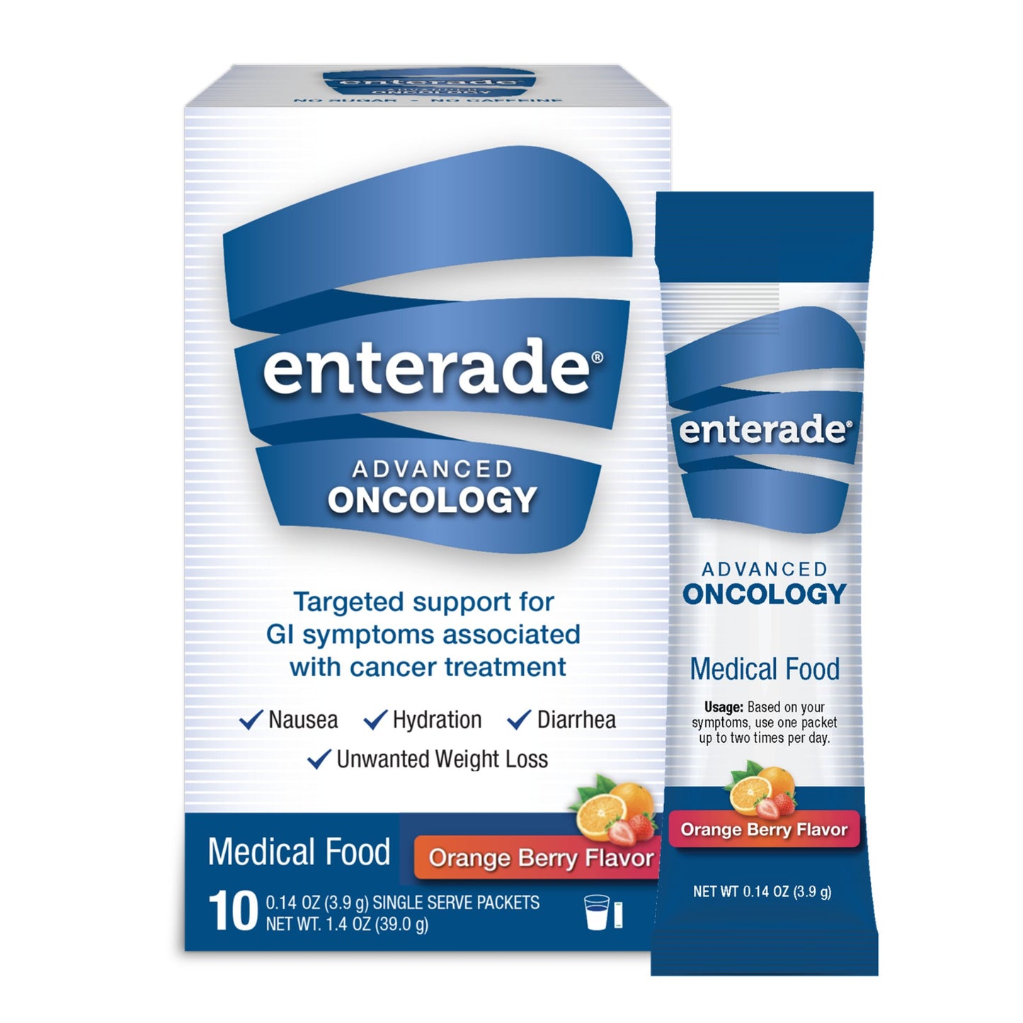 Oral Supplement enterade® Advanced Oncology Orange Berry Flavor Powder 0.13 oz. Individual Packet