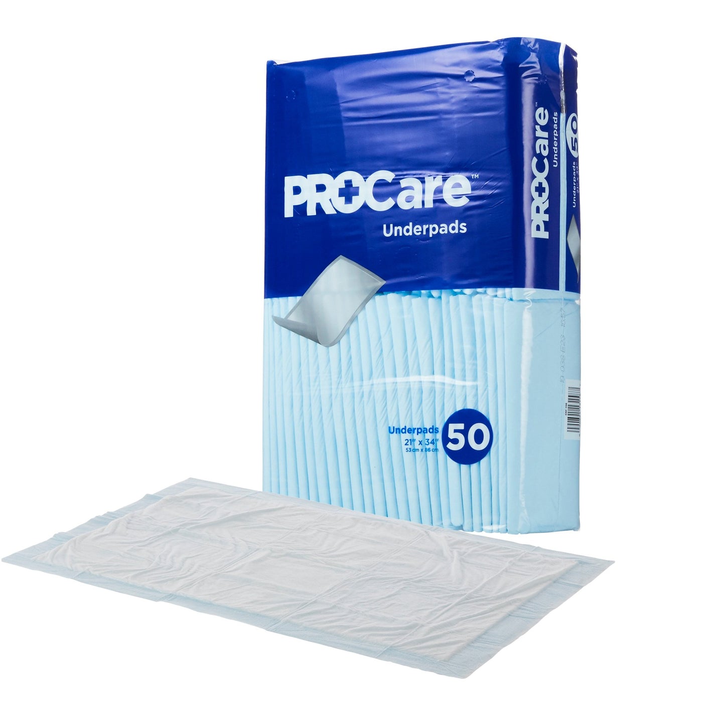 Disposable Underpad ProCare™ 21 X 34 Inch Fluff Light Absorbency