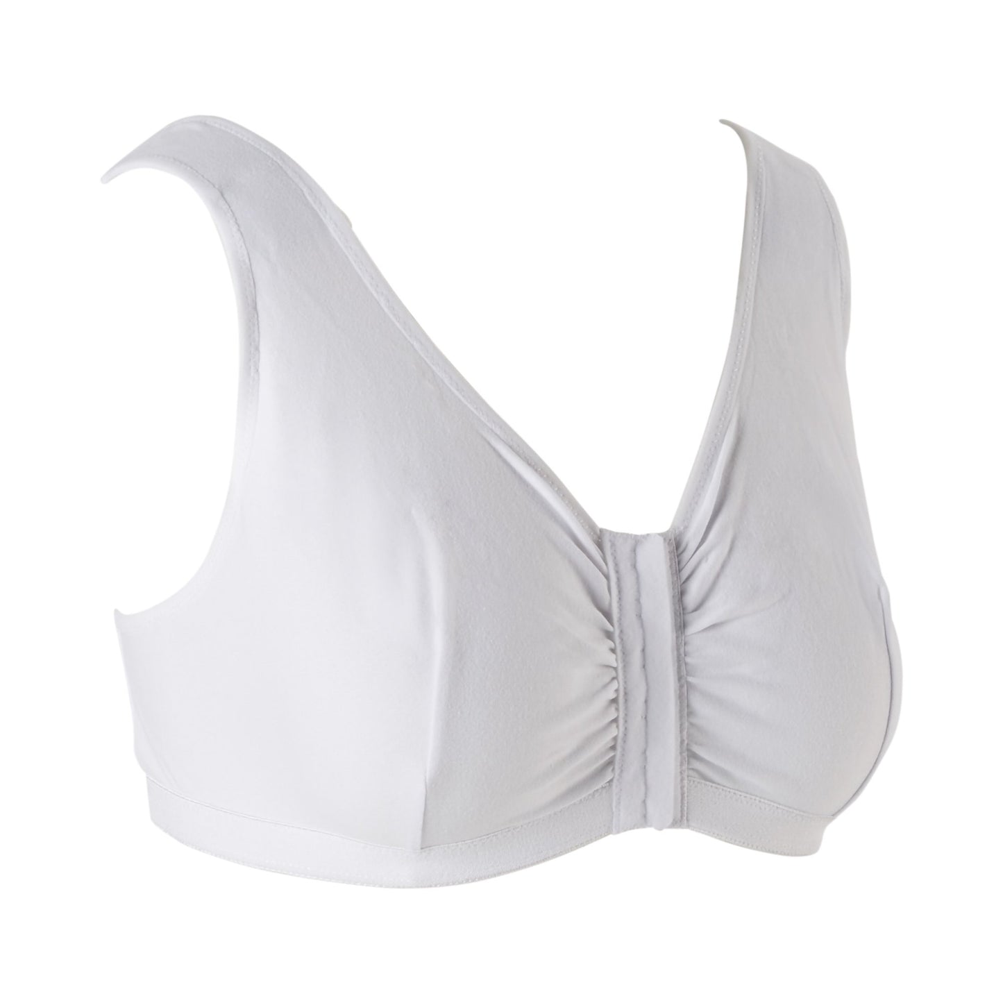 Post-Surgical Bra McKesson 38 Inch Chest White Front Hook and Eye Closure Hook and Loop Shoulder Strap