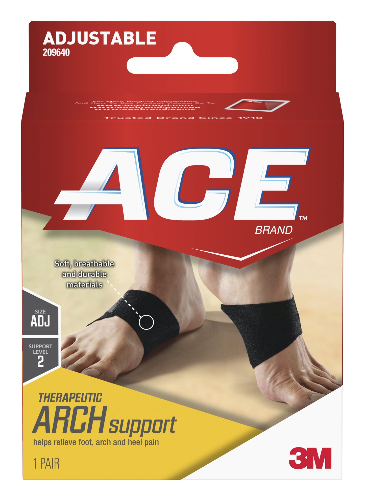 Arch Support 3M™ Ace™ Therapeutic One Size Fits Most Arch