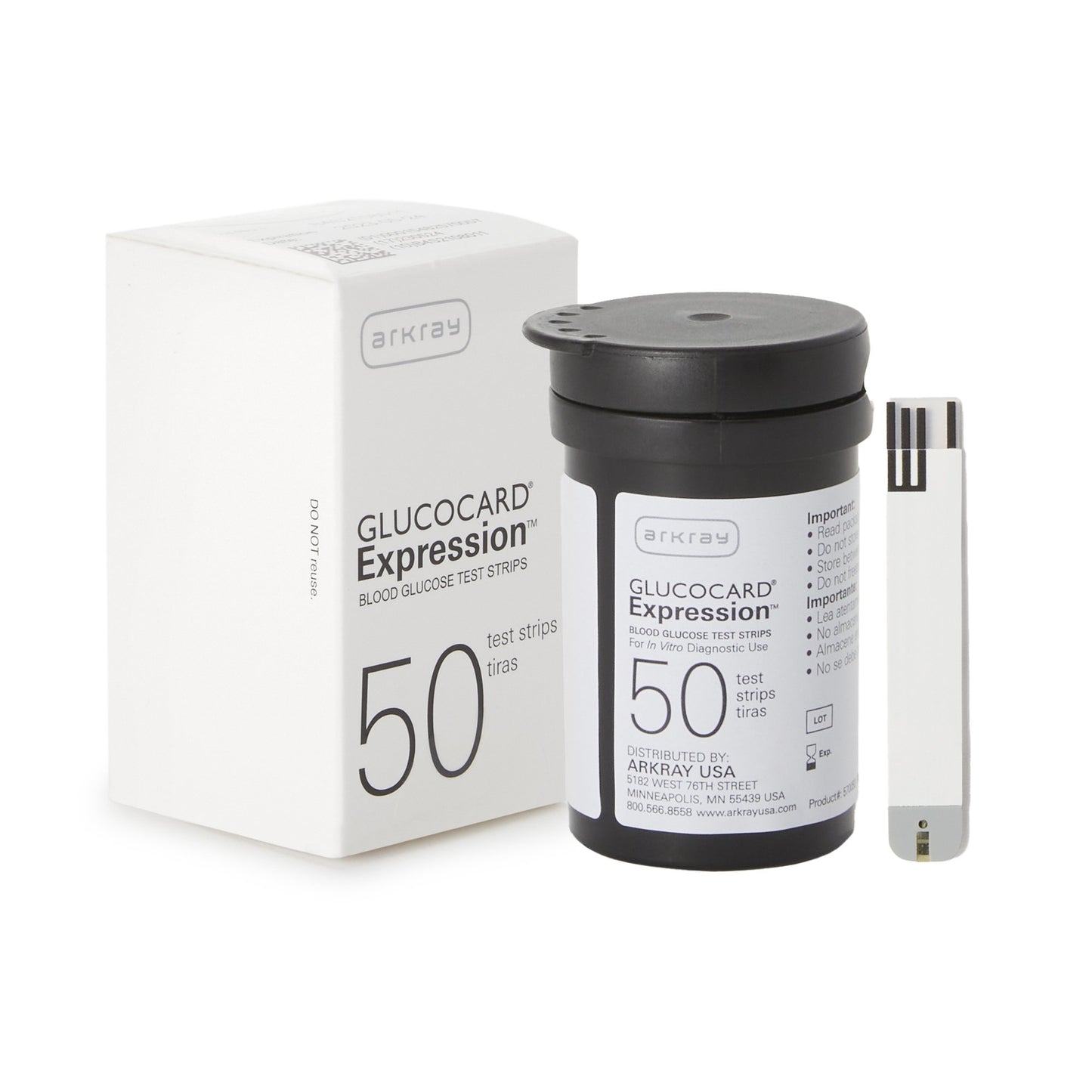 Blood Glucose Test Strips Glucocard® 50 Strips per Pack For Glucocard® Expression™ Blood Glucose Monitor