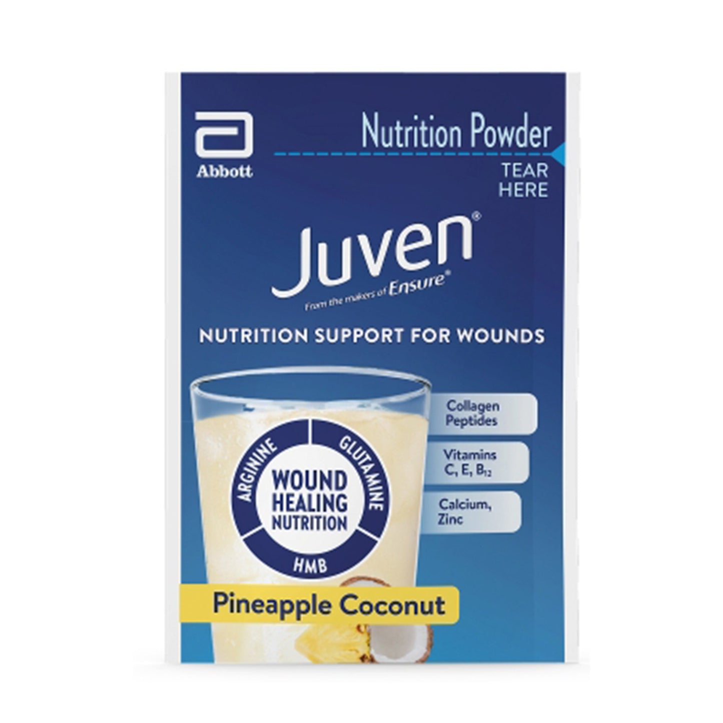 Oral Supplement Juven® Pineapple Coconut Flavor Powder 2.75 Gram Individual Packet