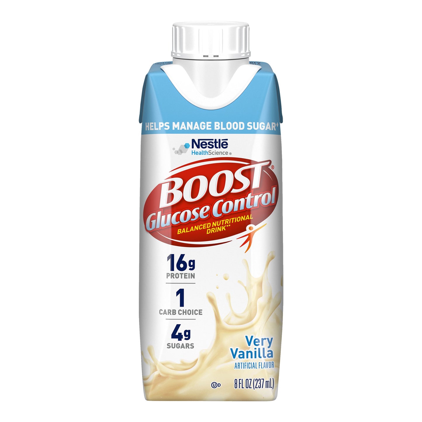 Oral Supplement Boost Glucose Control® Very Vanilla Flavor Liquid 8 oz. Carton