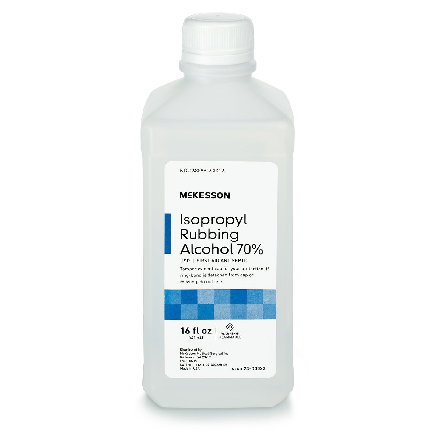 Antiseptic Isopropyl Alcohol McKesson Brand Topical Liquid 16 oz. Bottle