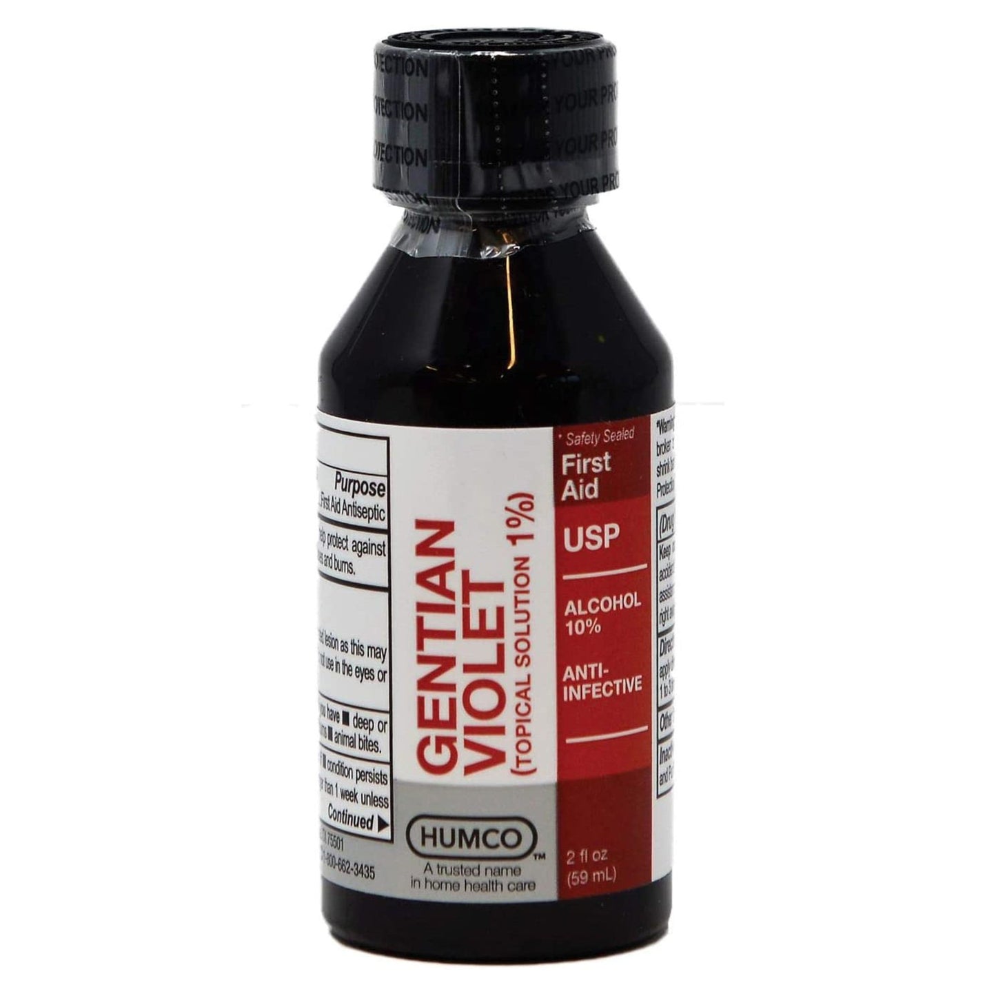 First Aid Antibiotic Gentian Violet Humco™ Topical Liquid 2 oz. Bottle