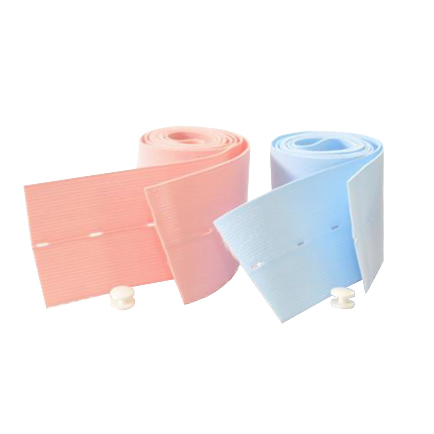 Fetal Monitor Belt 2-3/8 X 48 Inch Button Hole Blue / Pink Fabric