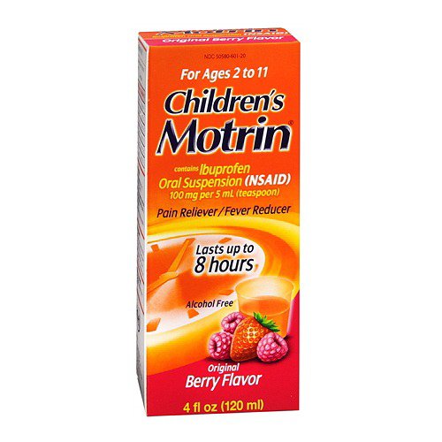Children's Pain Relief Motrin® 100 mg / 5 mL Strength Ibuprofen Oral Suspension 4 oz.