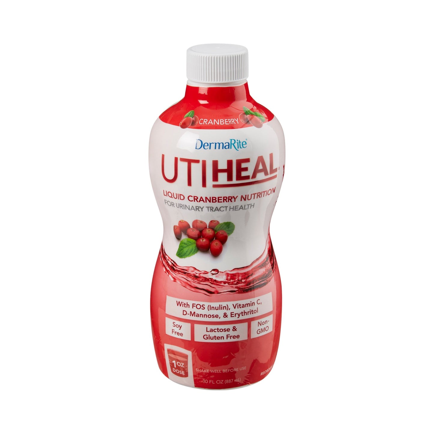 Oral Supplement UTIHeal™ Cranberry Flavor Liquid 30 oz. Bottle