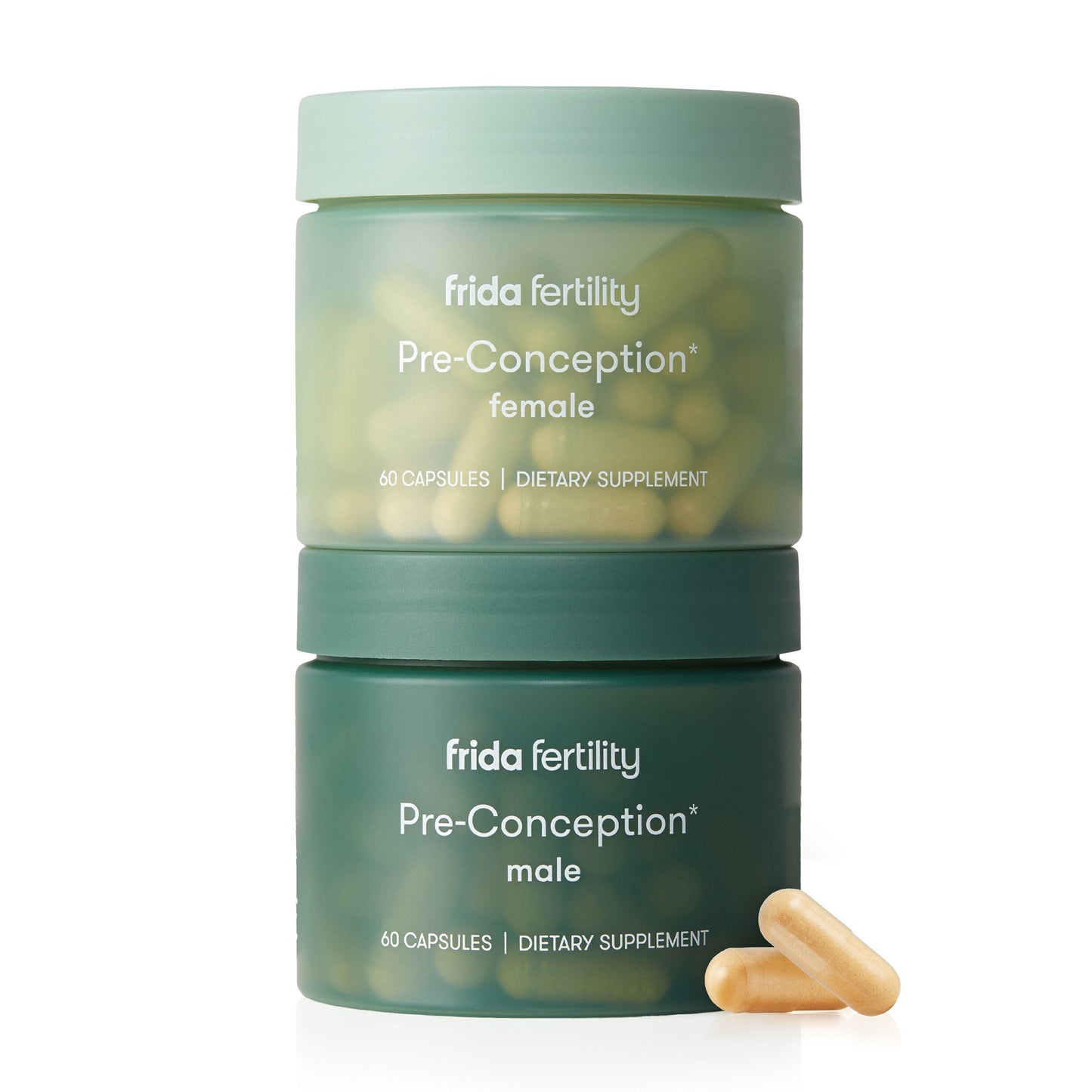 Dietary Supplement Kit Frida Fertility-Male and Female Pre-Conception Vitamin A 1500 mcg Strength Capsule 60 per Bottle