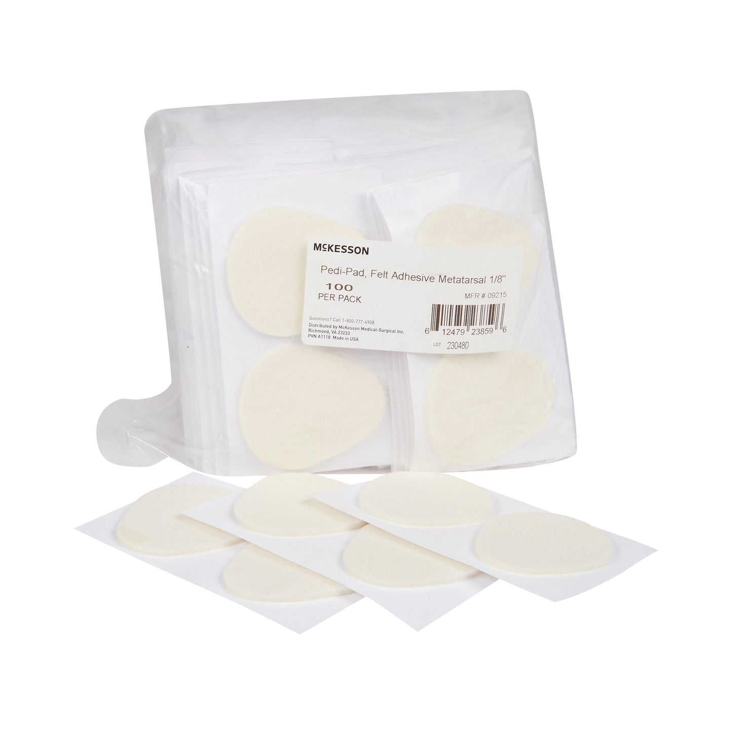 Protective Pad McKesson Size 106 Adhesive Backing Foot