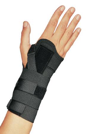 Wrist Brace ProCare® Universal CTS Aluminum / Elastic Left or Right Hand Black Small
