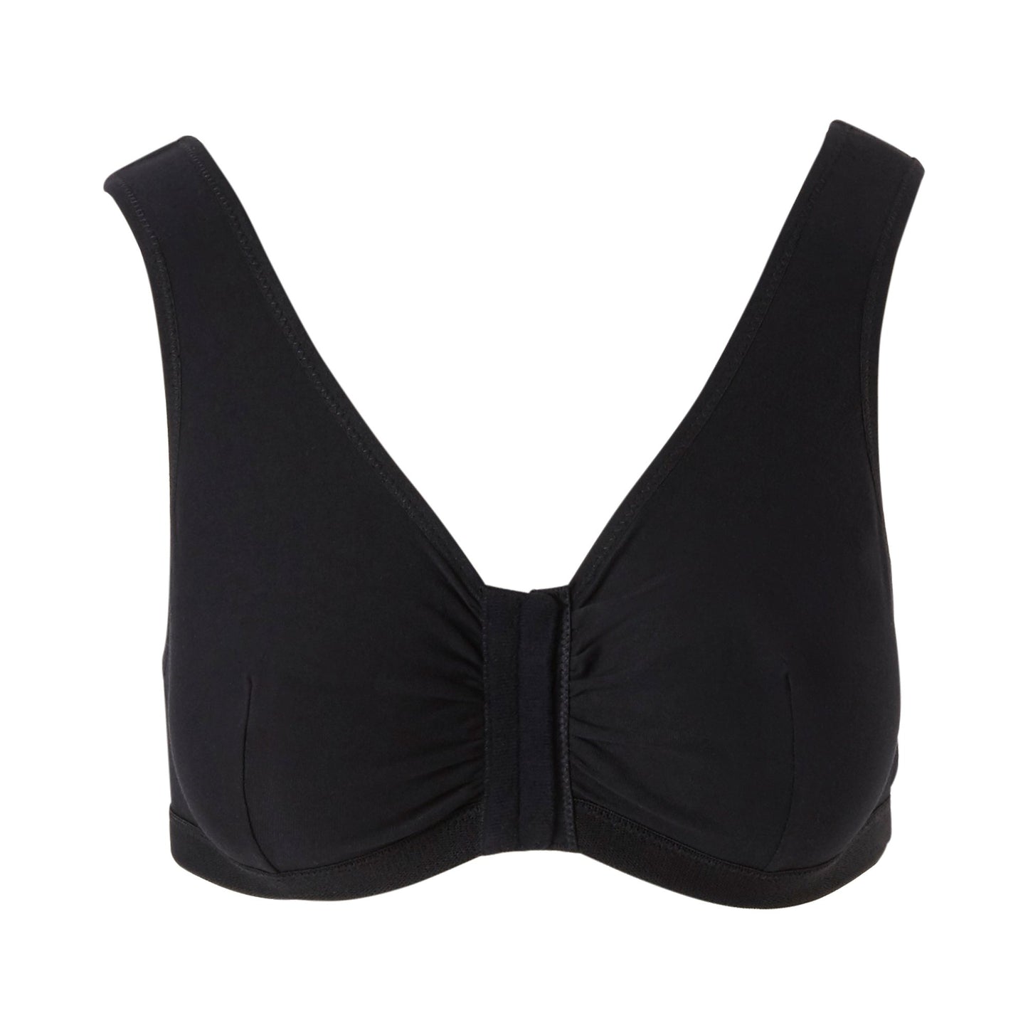 Post-Surgical Bra McKesson 34 Inch Chest Black Front Hook and Eye Closure Hook and Loop Shoulder Strap