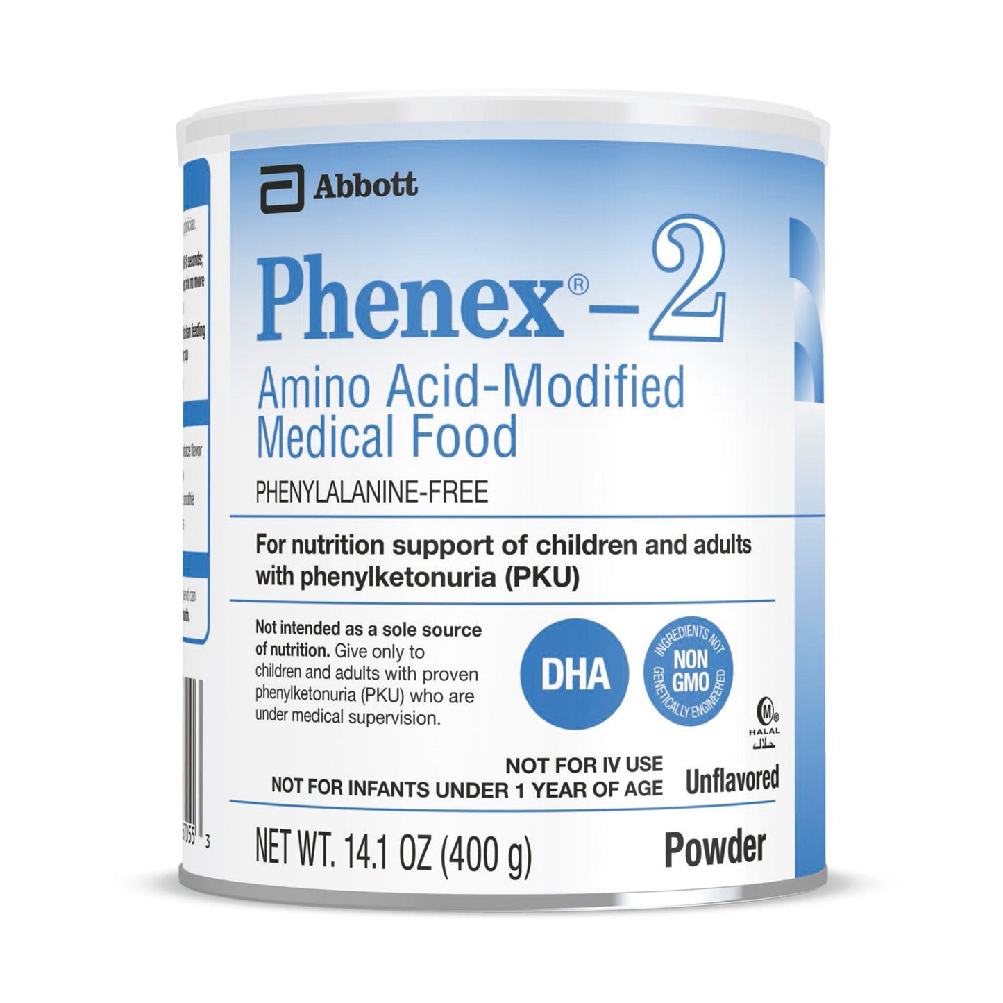 Oral Supplement Phenex®-2 Unflavored Powder 14.1 oz. Can