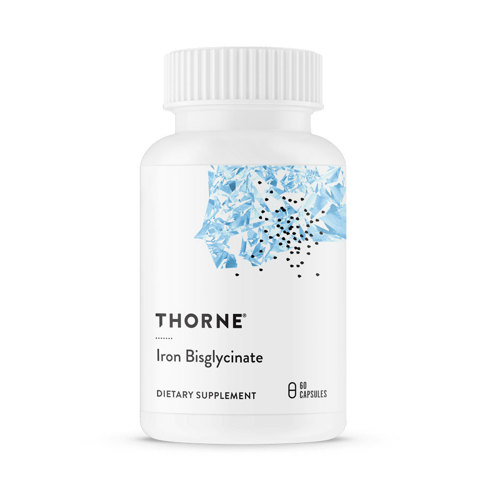 Dietary Supplement THORNE® Iron Bisglycinate Iron 25 mg Strength Capsule 60 per Bottle