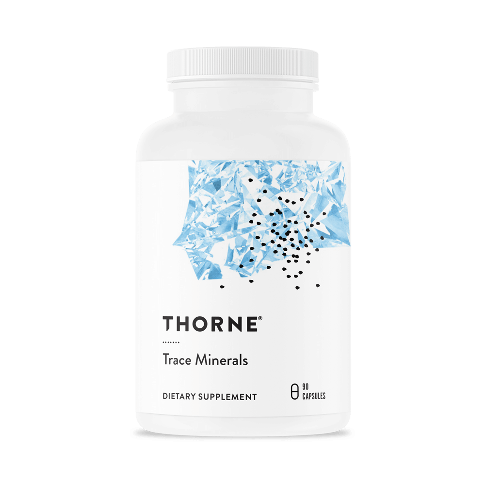 Dietary Supplement THORNE® Trace Minerals Zinc / Selenium / Manganese / Chromium / Boron 15 mg - 100 mcg - 2.5 mg - 100 mcg - 700 mcg Strength Capsule 90 per Bottle