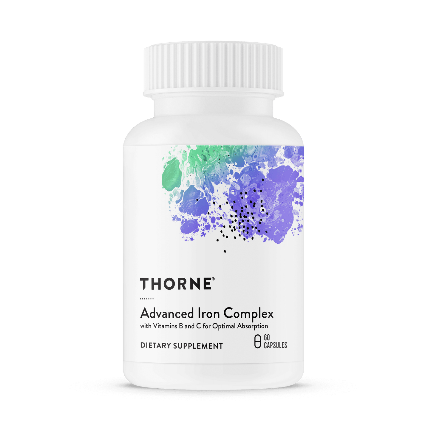 Dietary Supplement THORNE® Ferrasorb Iron Bisglycinate 36 mg Strength Capsule 60 per Bottle