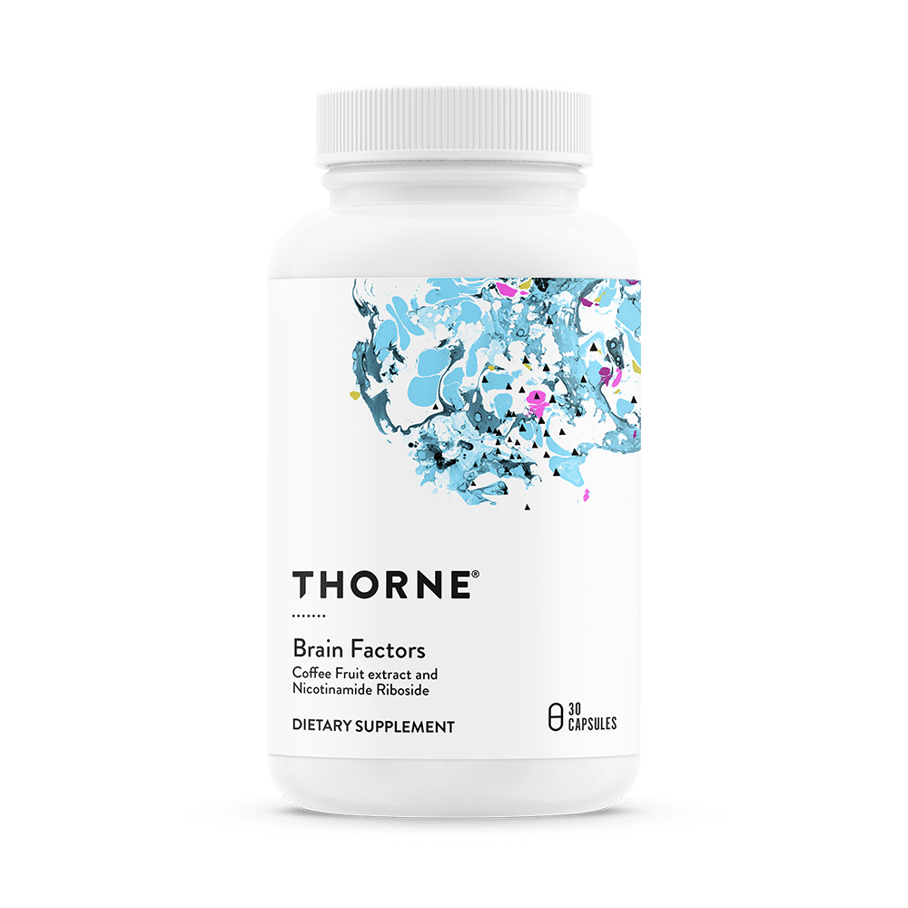 Dietary Supplement THORNE® Brain Factors Nicotinamide Riboside Hydrogen Malate 415 mg Strength Capsule 30 per Bottle