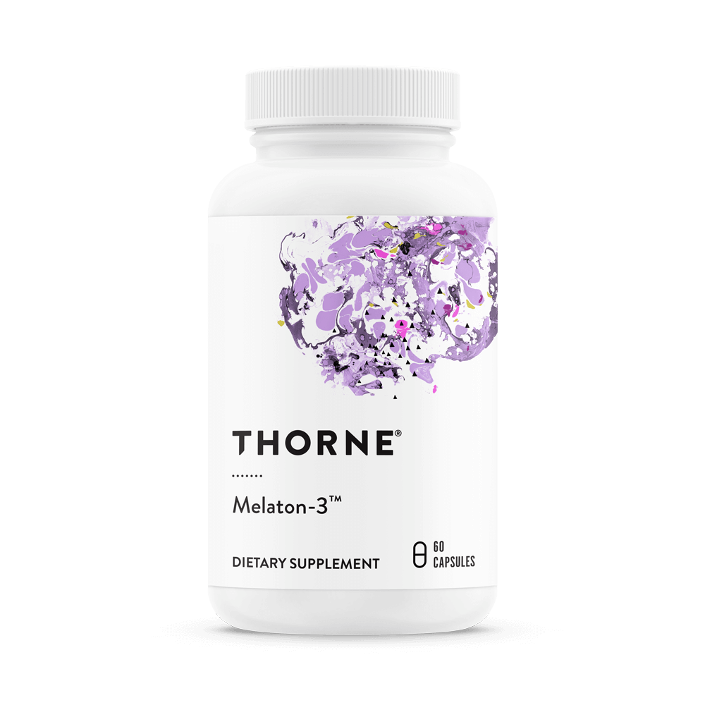 Dietary Supplement THORNE® Melaton-3 Melatonin 3 mg Strength Capsule 60 per Bottle