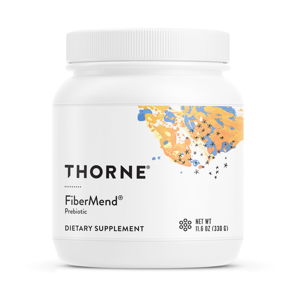 Oral Supplement THORNE® FiberMend® Unflavored Powder 11.6 oz. Canister