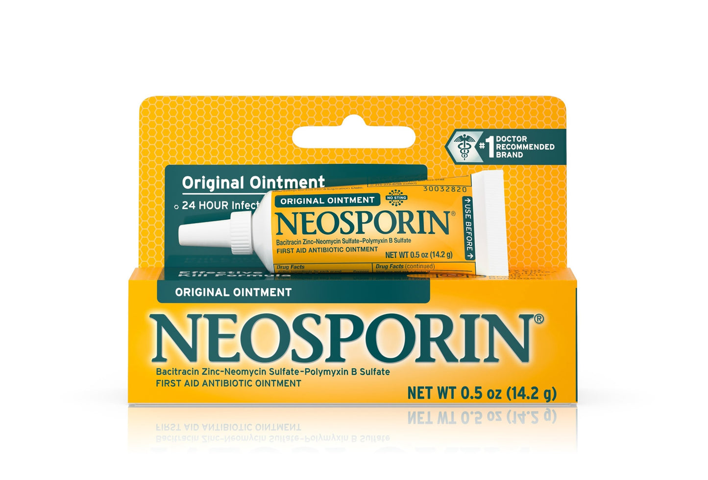 First Aid Antibiotic Bacitracin / Neomycin / Polymyxin B Neosporin® Ointment 0.5 oz. Tube