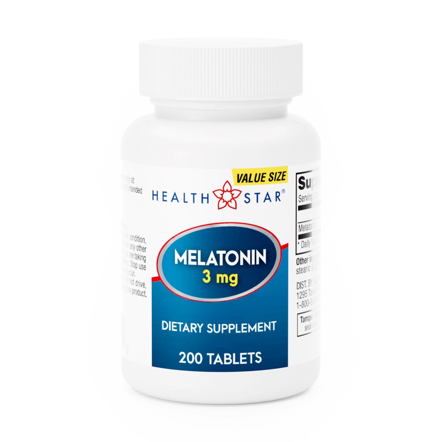 Natural Sleep Aid HEALTH STAR® 200 per Box Tablet 3 mg Strength