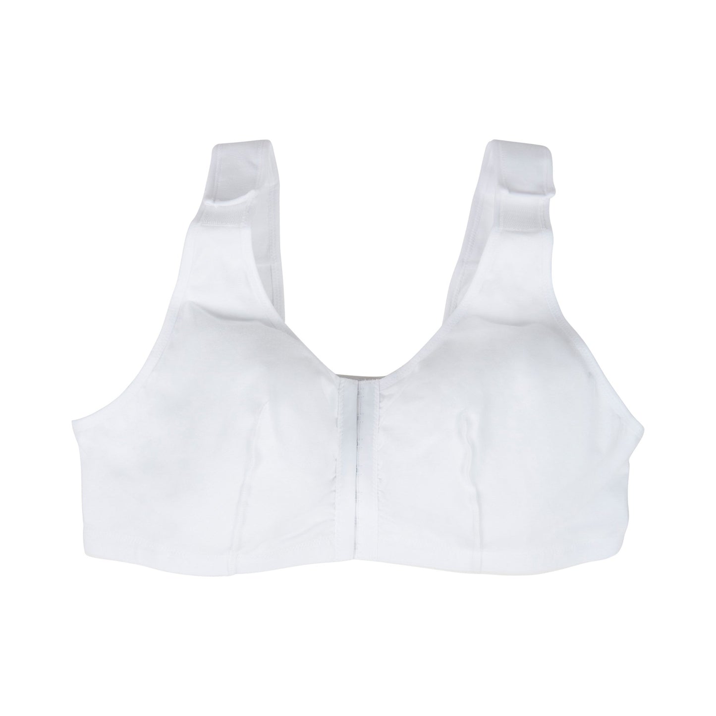 Post-Surgical Bra McKesson 42 Inch Chest White Front Hook and Eye Closure Hook and Loop Shoulder Strap