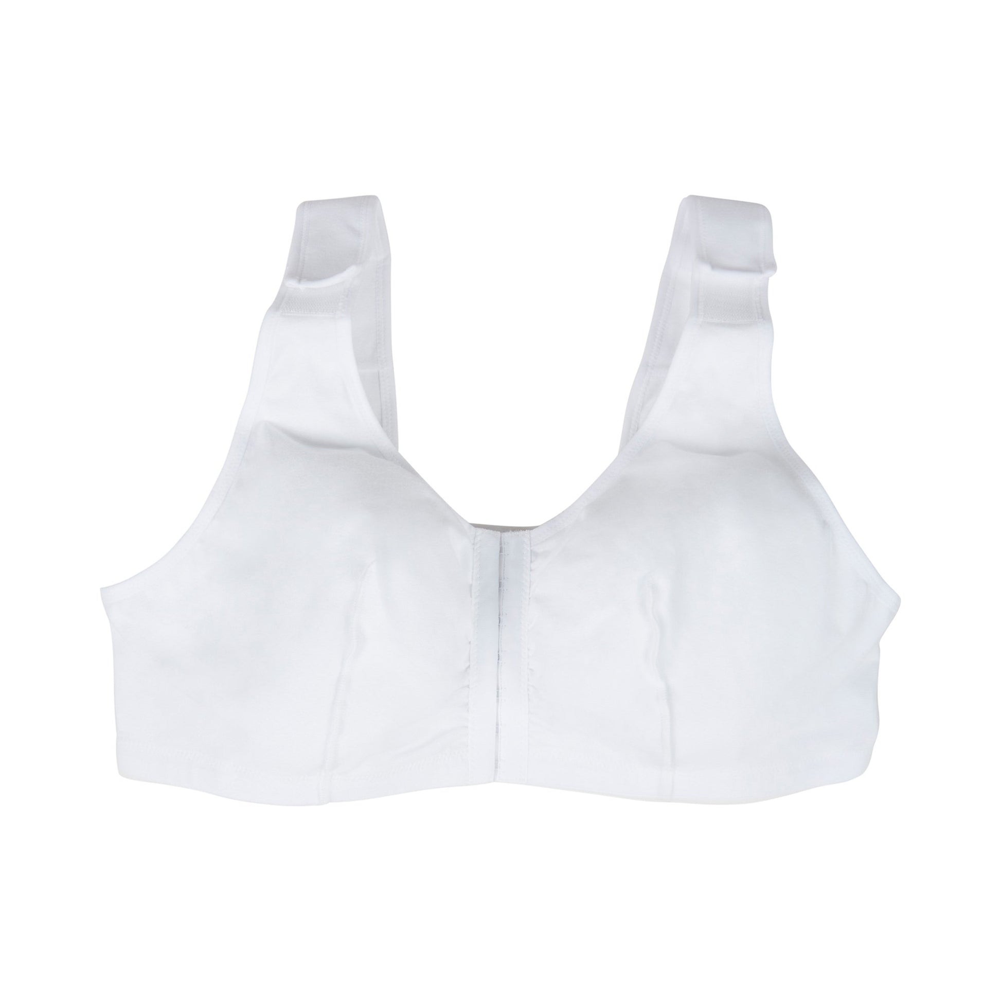 Post-Surgical Bra McKesson 42 Inch Chest White Front Hook and Eye Closure Hook and Loop Shoulder Strap