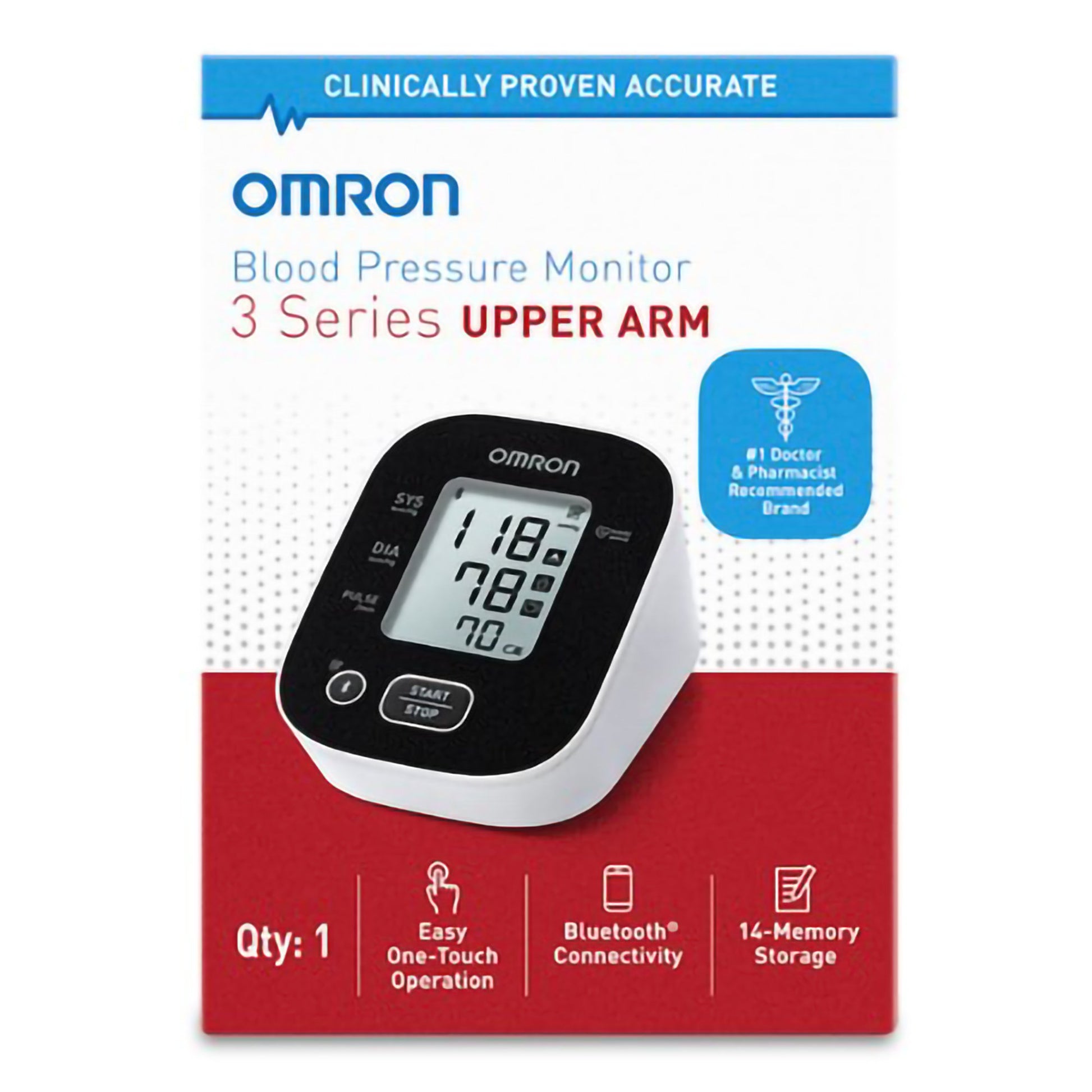 Home Automatic Digital Blood Pressure Monitor 3 Series® Adult Cuff Arm 9 to 17 Inch Desk Model