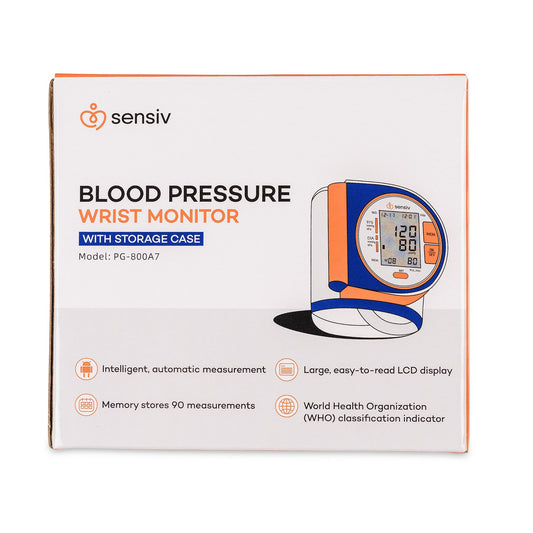Digital Blood Pressure Monitor Sensiv Wrist Mobile