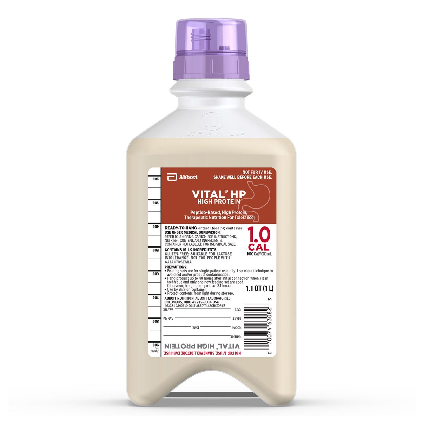 Oral Supplement Vital® HP Unflavored Liquid 33.8 oz. Bottle