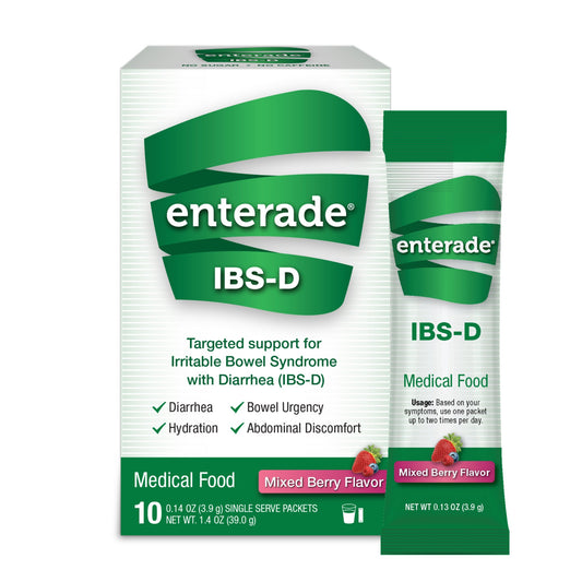Oral Supplement enterade® IBS-D Mixed Berry Flavor Powder 0.14 oz. Individual Packet