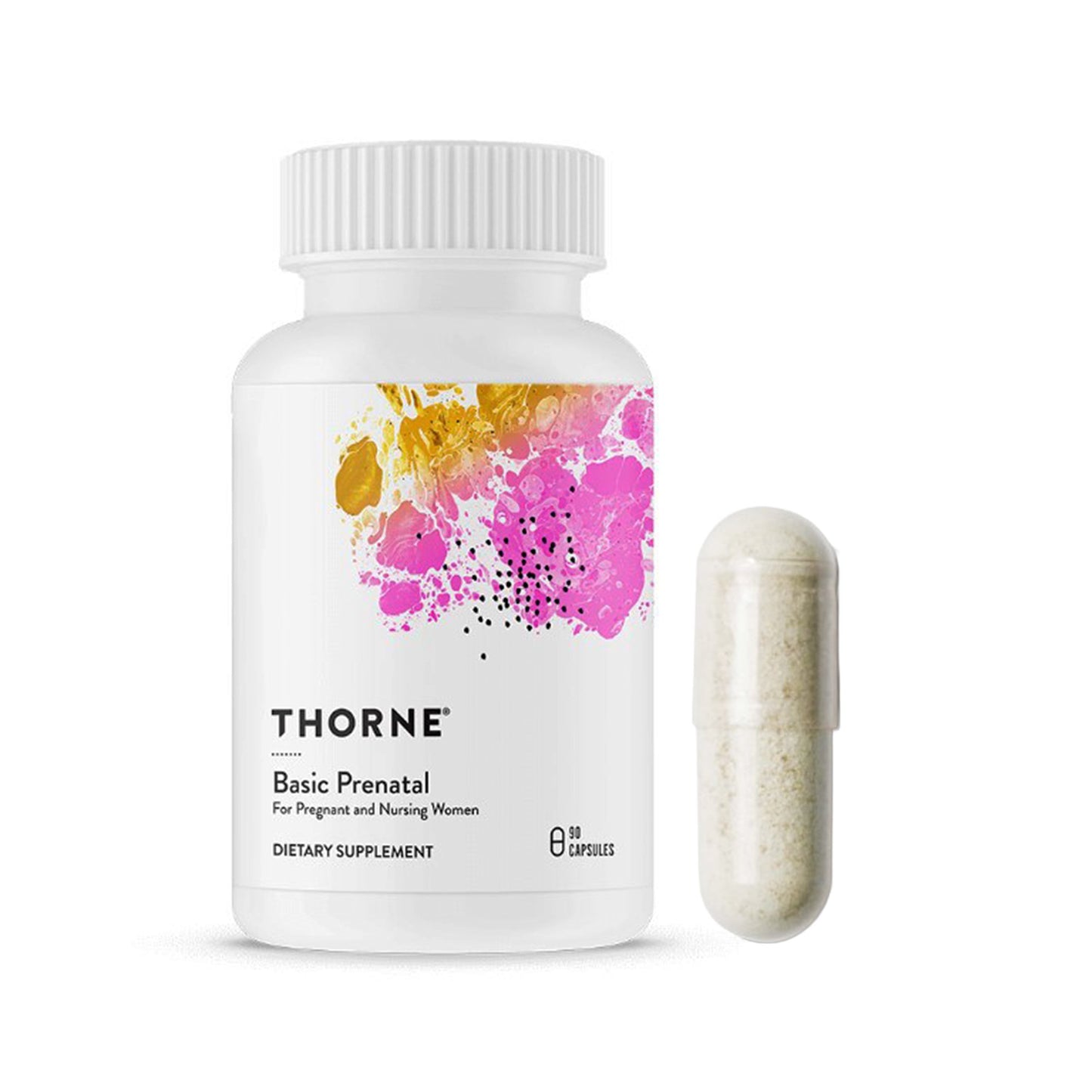 Prenatal Dietary Supplement THORNE® Basic Prenatal Vitamin A (Palmitate) 600 mcg Strength Capsule 90 per Bottle