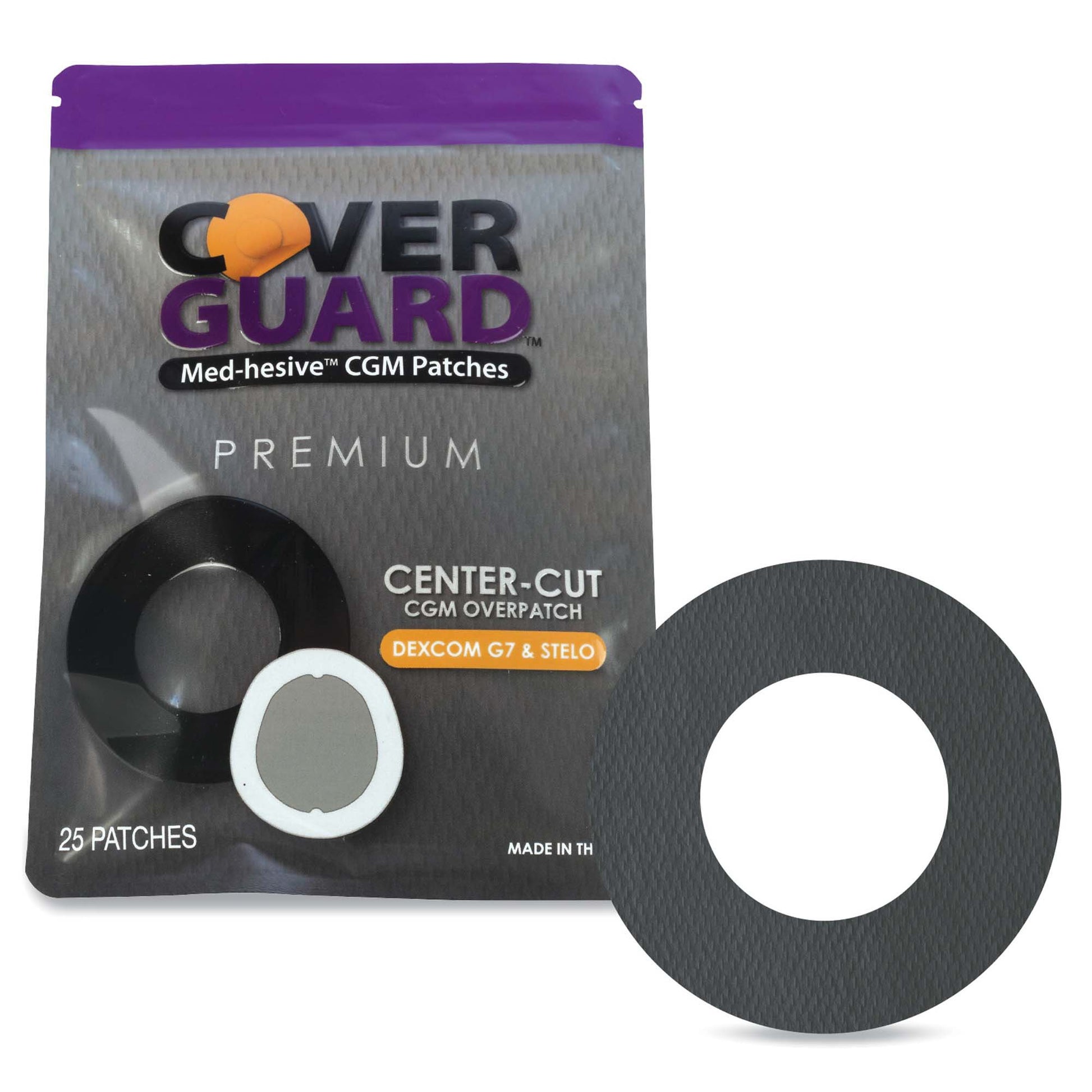 Sensor Overpatch Cover Guard Black For Dexcom G7