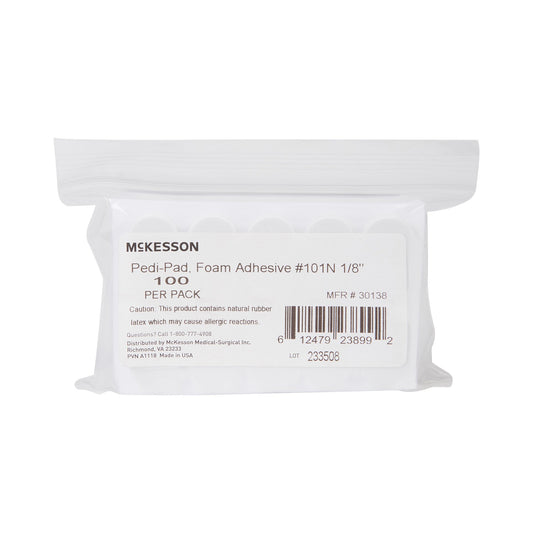 Protective Pad McKesson Pedi-Pad Size 101 Adhesive Backing Foot