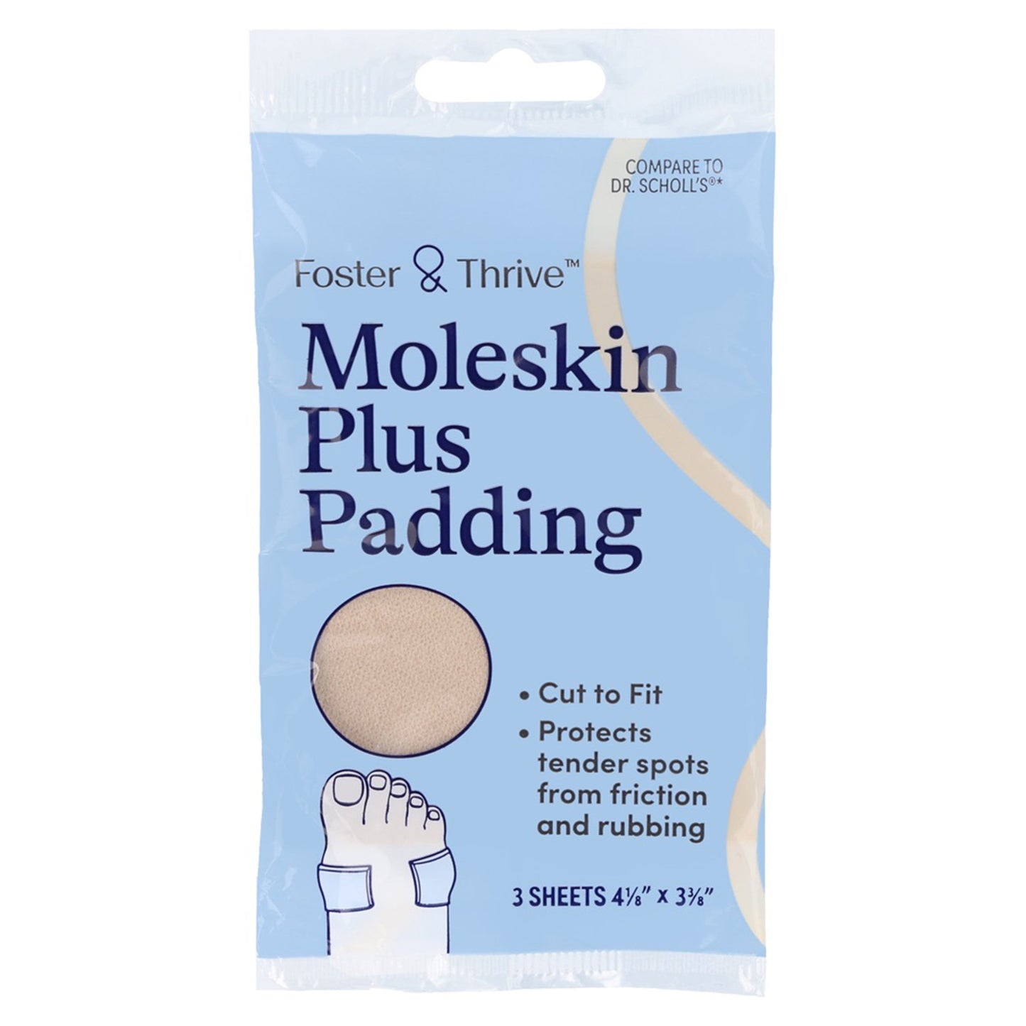Protective Pad Foster & Thrive™ One Size Fits Most Adhesive Backing Foot