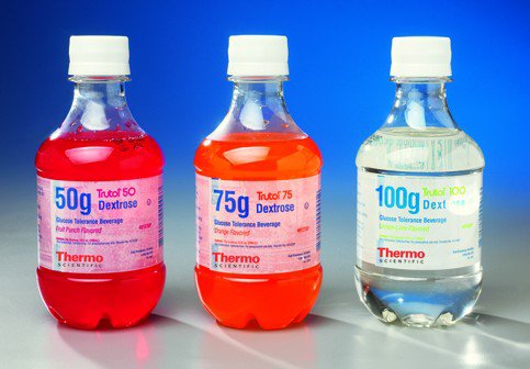 Glucose Tolerance Beverage Trutol® Orange 50 Gram 10 oz. per Bottle