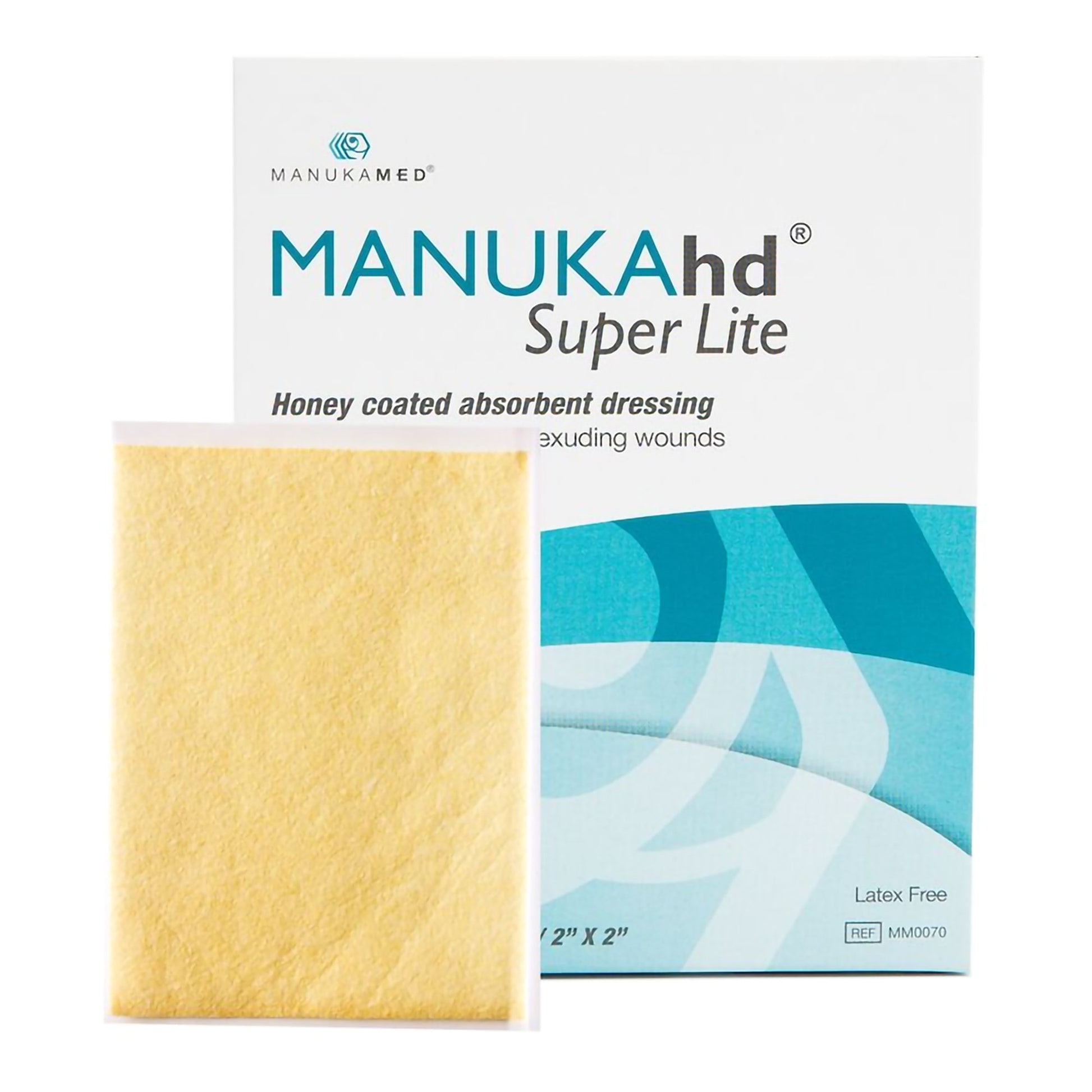 Honey Impregnated Wound Dressing MANUKAhd® Super Lite Square 2 X 2 Inch Sterile