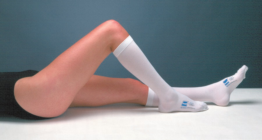 Anti-embolism Stocking T.E.D.™ Knee High 2X-Large / Long White Inspection Toe