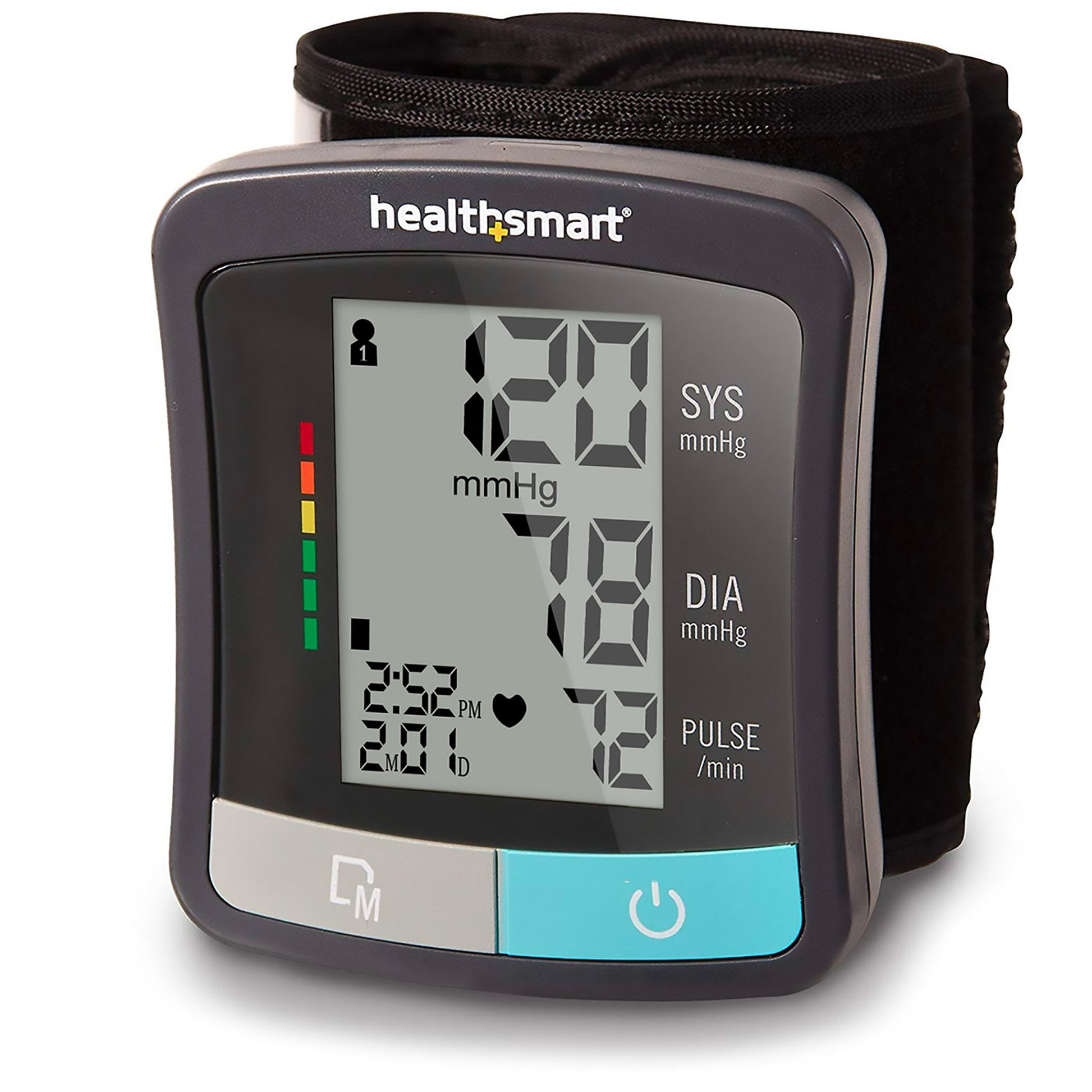 Home Automatic Digital Blood Pressure Monitor MABIS® One Size Fits Most Cuff Wrist Nylon Cuff 13 - 21 cm Wrist