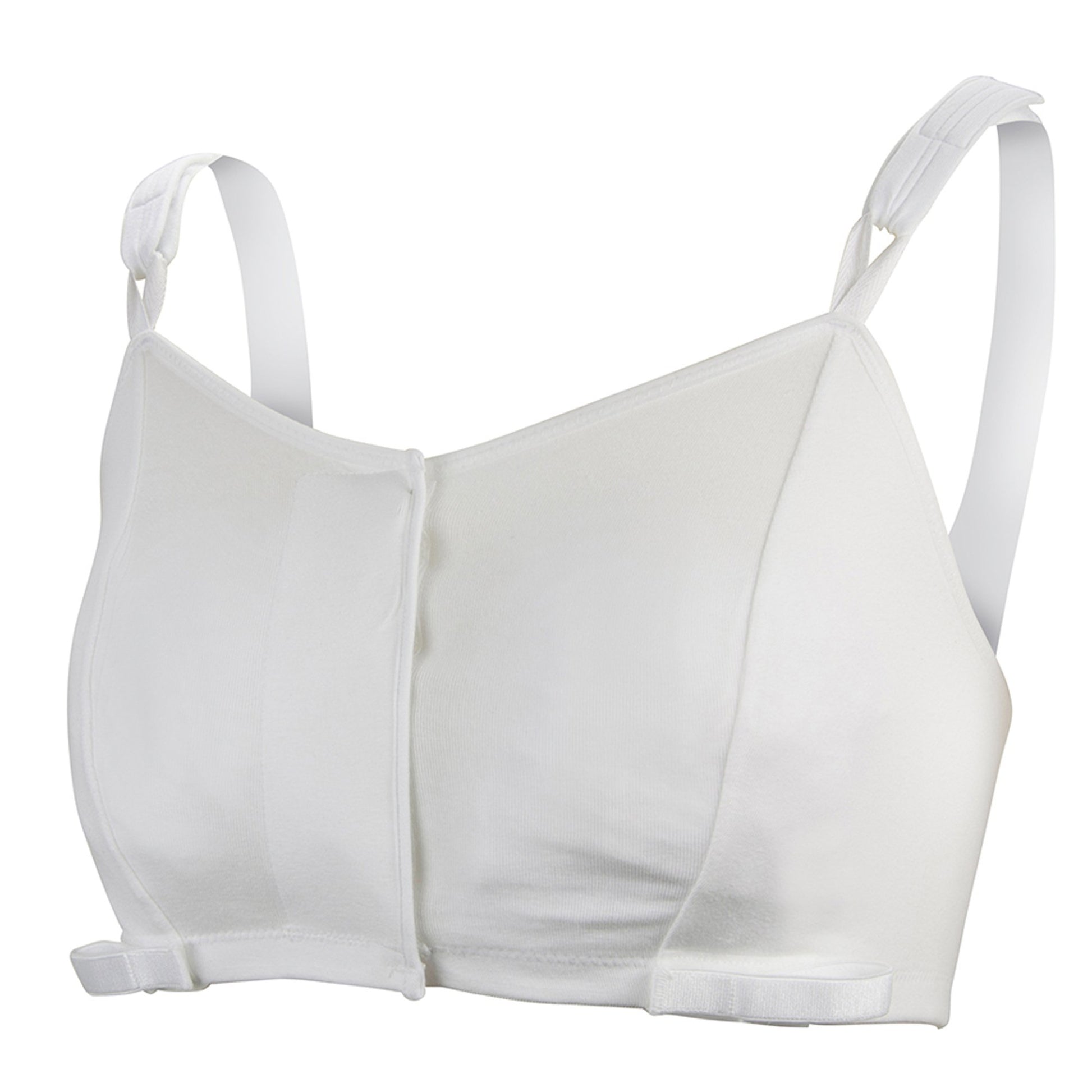 Post-Surgical Bra McKesson 38 to 40 Inch Chest Large White Front Hook and Loop Closure Drain Holders