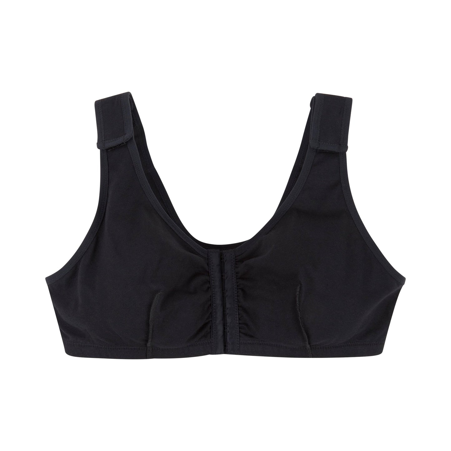 Post-Surgical Bra McKesson 38 Inch Chest Black Front Hook and Eye Closure Hook and Loop Shoulder Strap