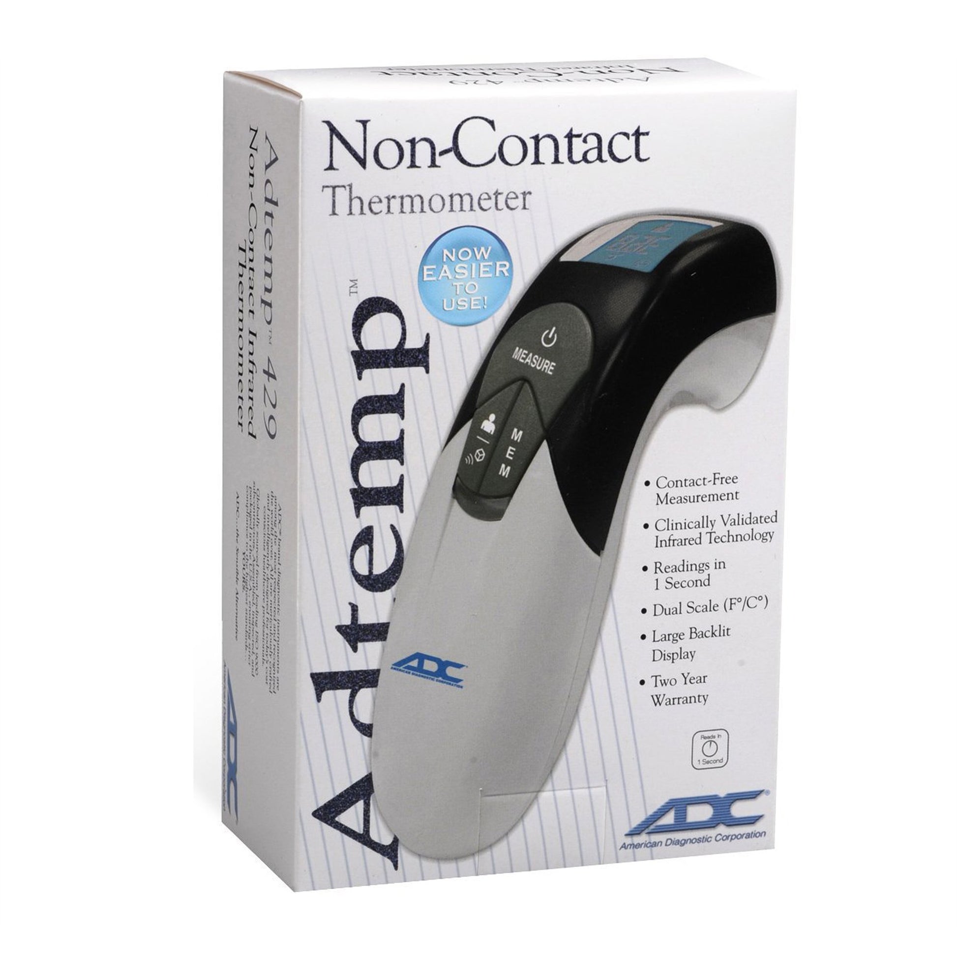 Non-Contact Skin Surface Thermometer Adtemp™ Infrared Skin Probe Handheld