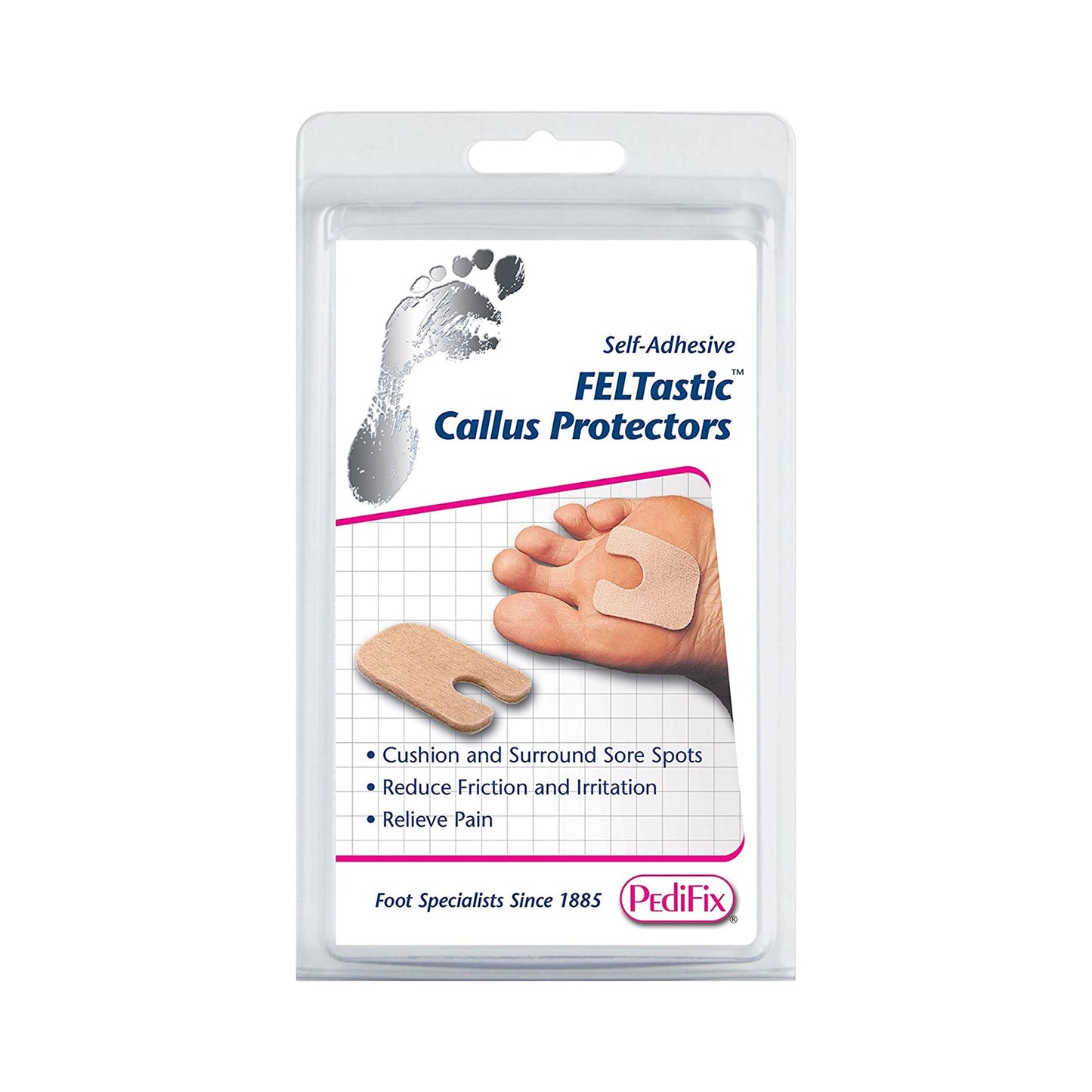 Callus Pad PediFix® FELTastic® One Size Fits Most Adhesive Backing Foot