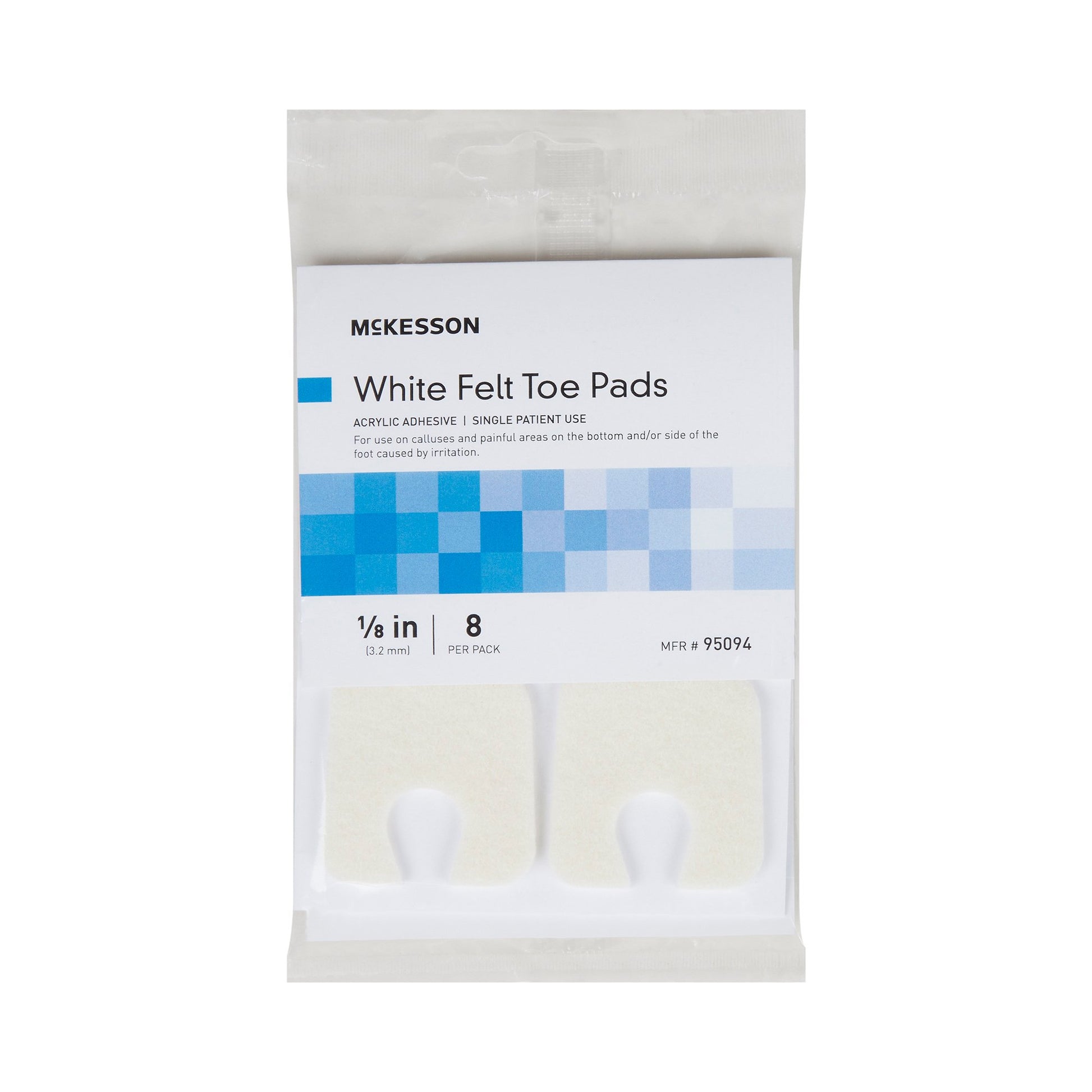 Callus Pad McKesson Pedi-Pad Size 105 Adhesive Backing Foot
