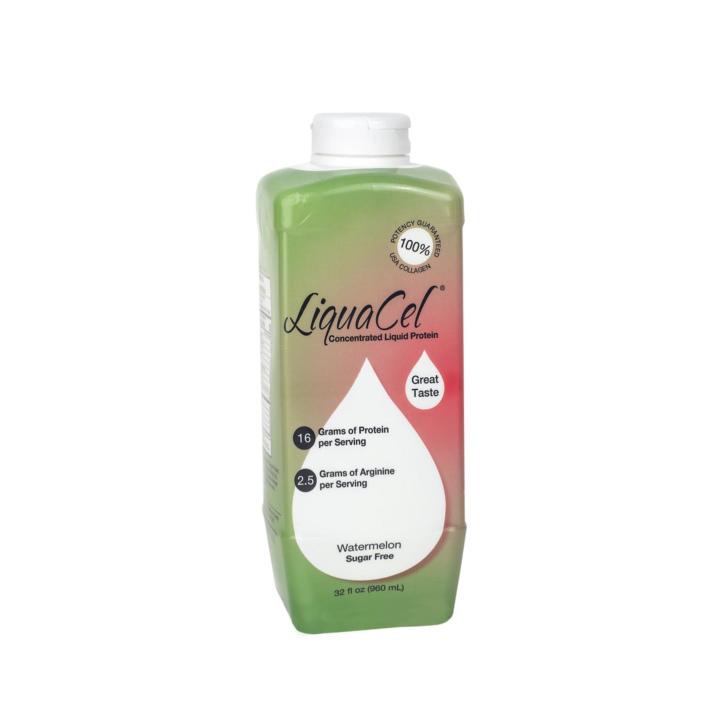 Oral Supplement LiquaCel® Watermelon Flavor Liquid 32 oz. Bottle