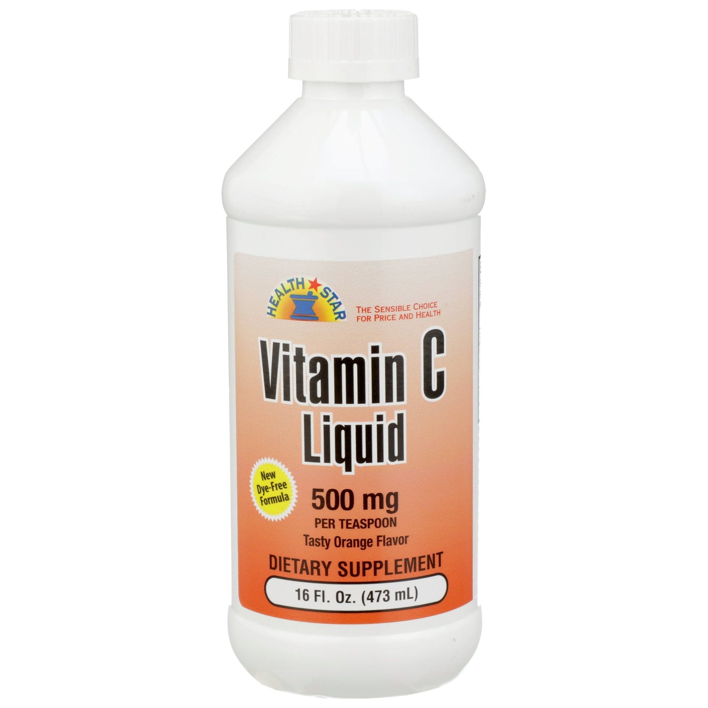 Vitamin C Supplement Geri-Care® Ascorbic Acid 500 mg Strength Liquid 16 oz. Orange Flavor