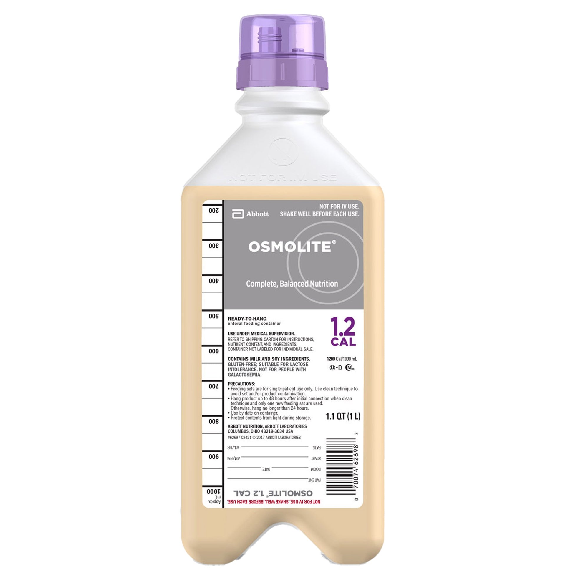Tube Feeding Formula Osmolite® 1.2 Cal Unflavored Liquid 33.8 oz. Bottle