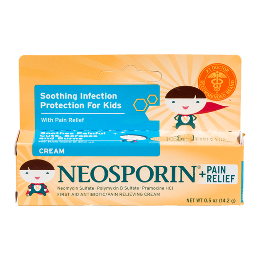 First Aid Antibiotic with Pain Relief Neomycin Sulfate / Polymyxin B Sulfate / Pramoxine HCl Neosporin® + Pain Relief Cream 0.5 oz. Tube